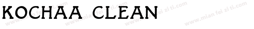 Kochaa Clean字体转换